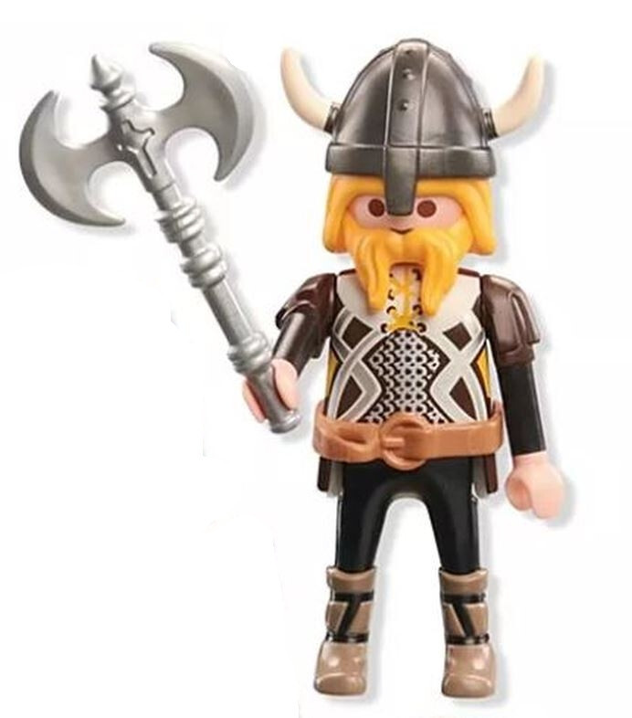 Tête De Figurine PLAYMOBIL Viking / Trappeur - Neuf - Pour Compléter Ou Personnaliser Tes PLAYMOBIL