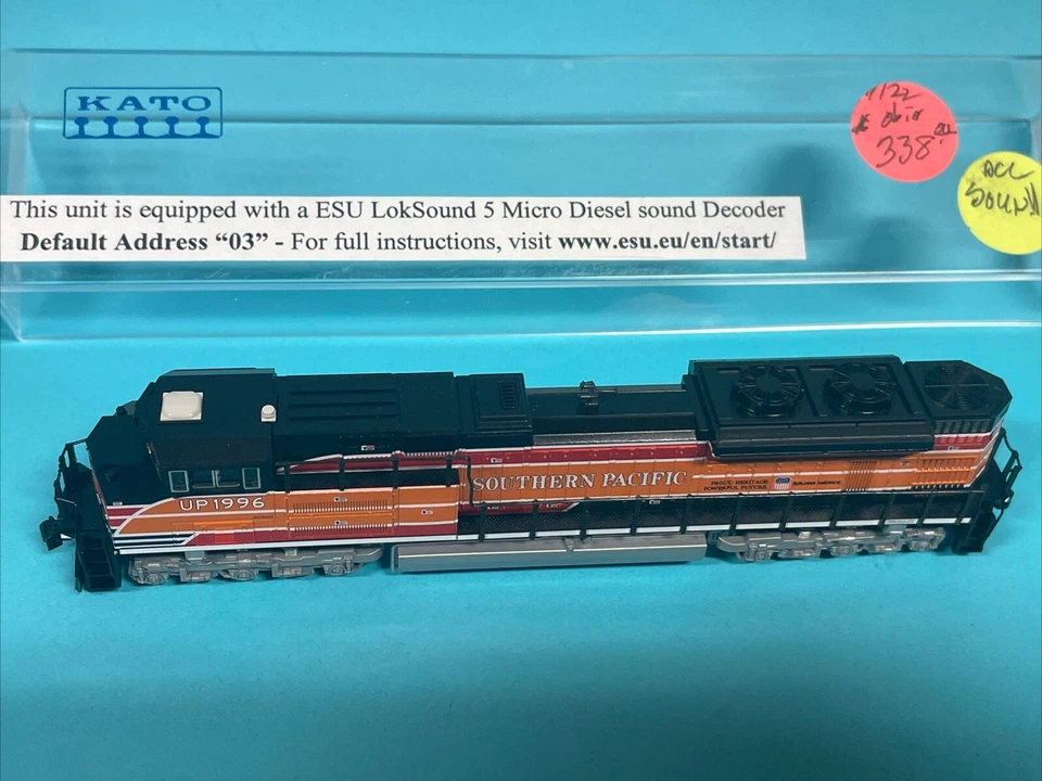 Kato ¡Nuevo! 176-8406-S EMD SD70ACe con LokSound Up (SP) #1996 Foto 3 de 4