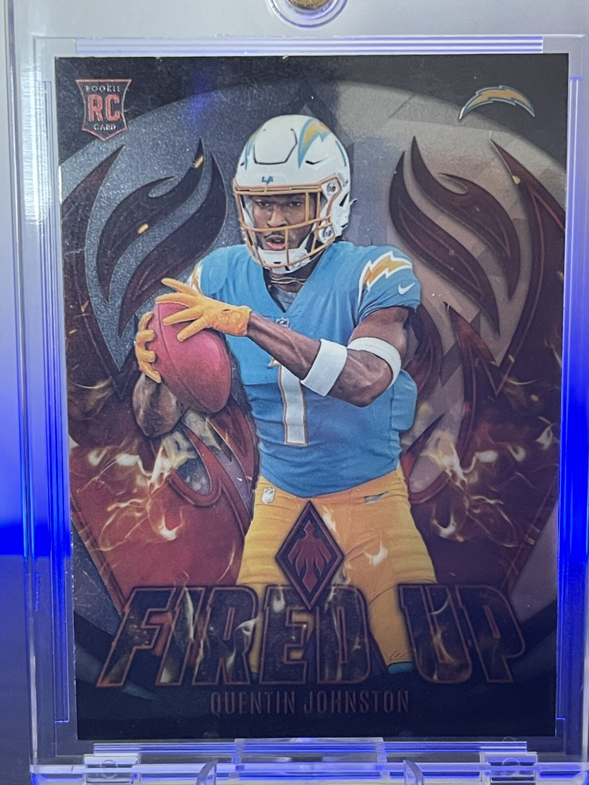 2023 Panini Phoenix - Fired Up Silver #FU-14 Quentin Johnston (RC)