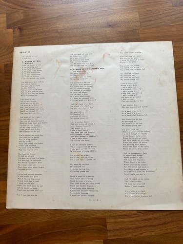 Bob Dylan Vol. 1 College Folk Series YS-537-C Japan Japanese US shipping - Picture 5 of 9