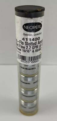 Neoperl Spring Flo Slotted Aerator X Standard Flow 2.2gpm Dual Thread 6pk