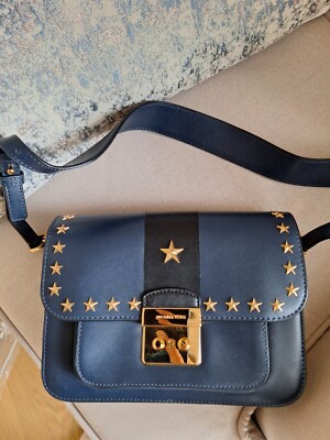 New Michael Kors Sloan Editor Shoulder bag leather gold star  display picture 2