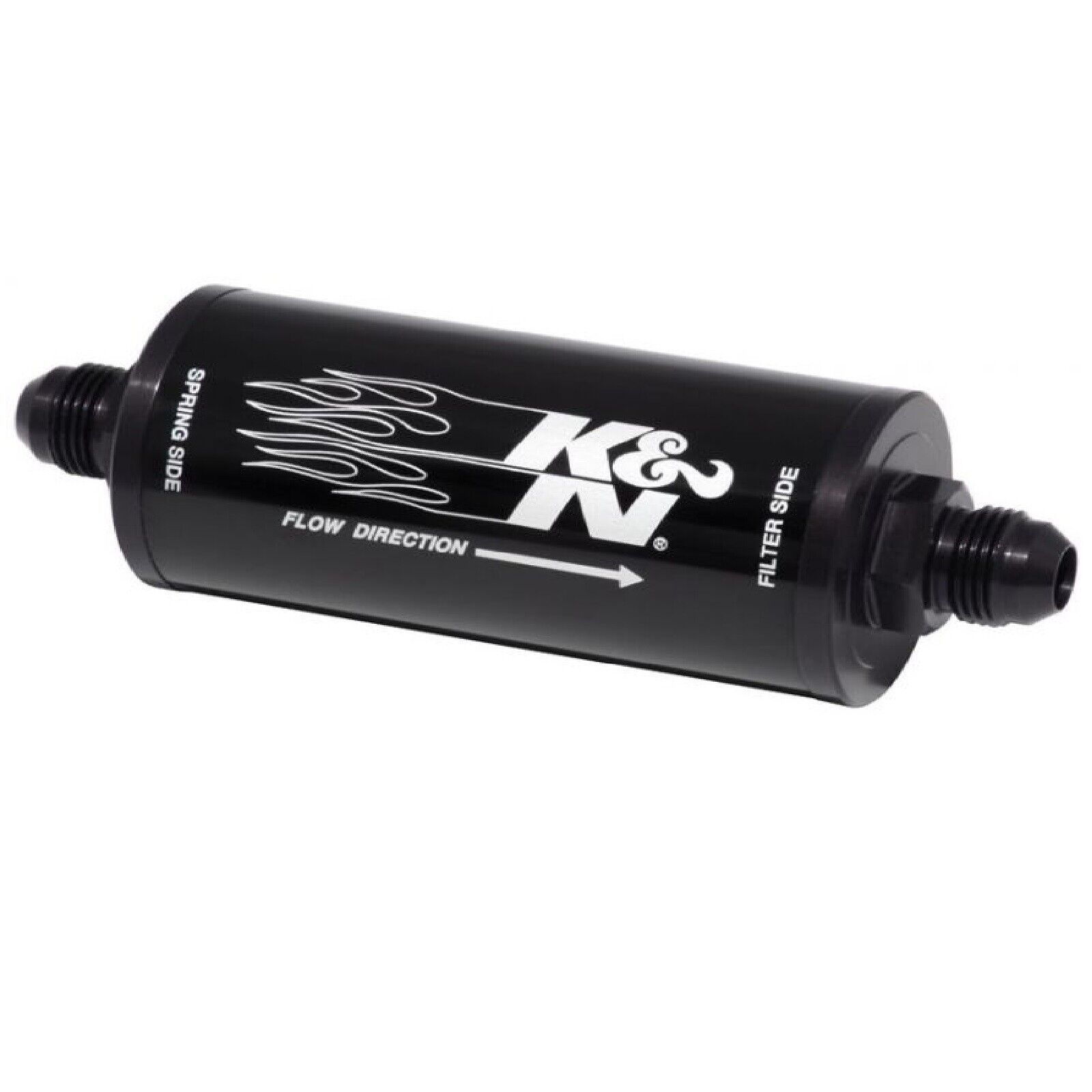 K&N 81-1001 Universal Single Stainless Steel Inline Racing Fuel/Oil Filter