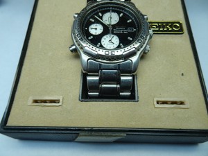 Seiko SPORTS 150 7T32-6B89 CHRONOGRAPH ALARM 1994 WATCH All Reset Function  Work | eBay