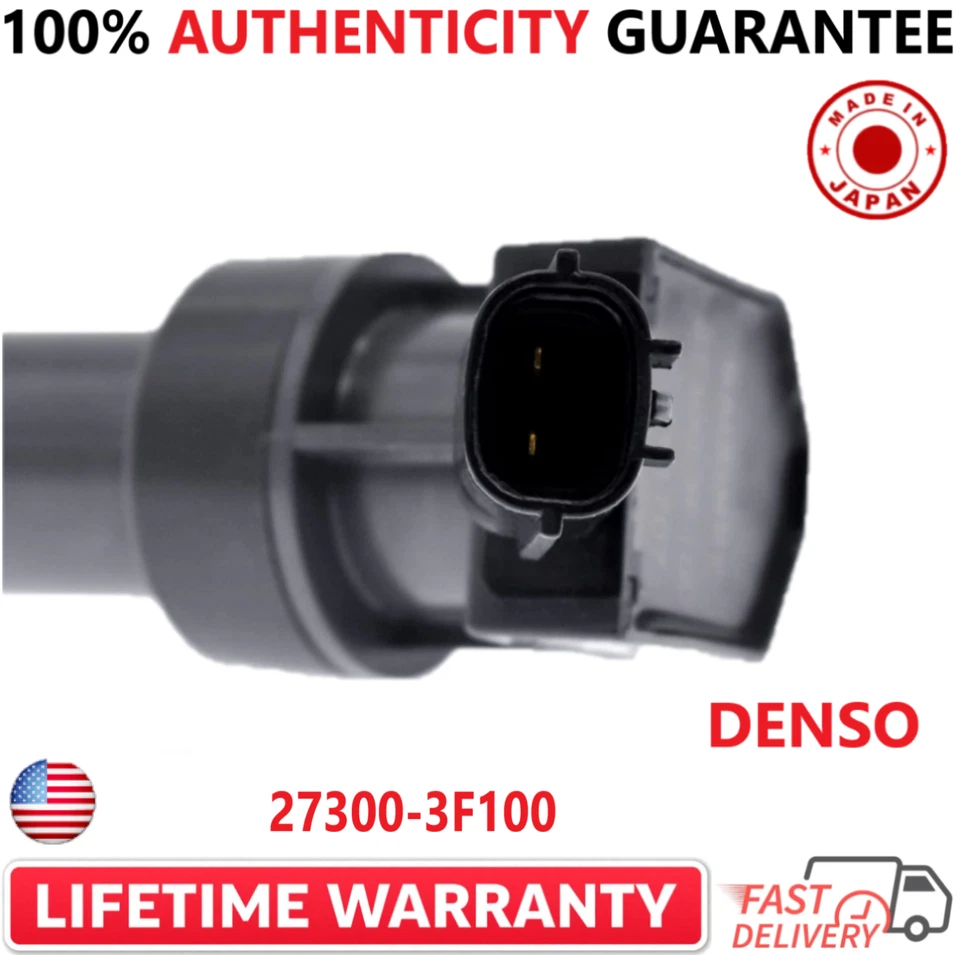 Juego de 4 bobinas de encendido OEM DENSO para Hyundai y Kia I4 V8 2008-2017, 27300-3F100 Foto 3 de 4