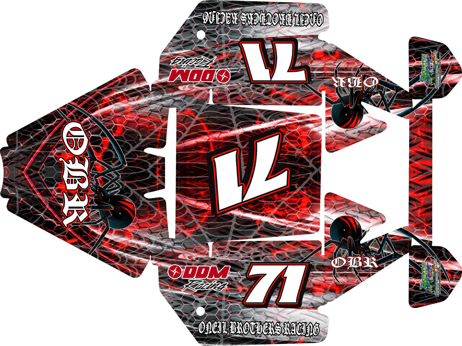 KRAKEN TSK CLASS ONE ROLL CAGE wrap decals stickers PSYCHO OBR THEME eBay