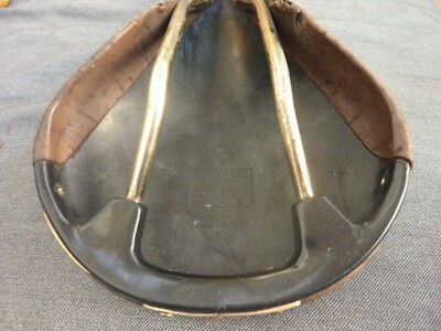 Selle Vélo De Course Vintage San Marco Rolls - Cuir Noir - Italie - État Excellent