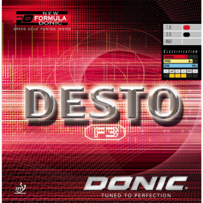 Donic Desto F3 Table Tennis and Ping Pong Rubber, We Ship in 10 Business Days!