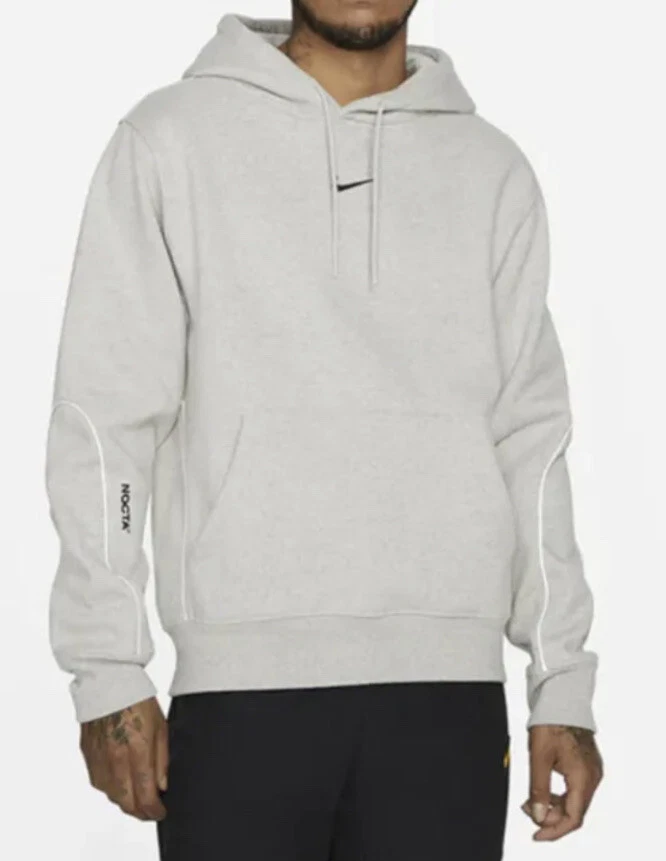 Nike X Drake Nocta Cardinal Stock Grey Hoodie Mens Size Large