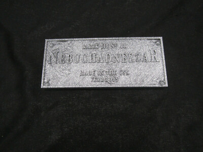The Matrix Nebuchadnezzar Plaque Reproduction Prop (Small Size) 3d Wall Art