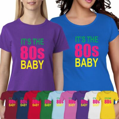 Its The 80s Baby Girls Short Sleeve T Shirt Womens Casual Cotton