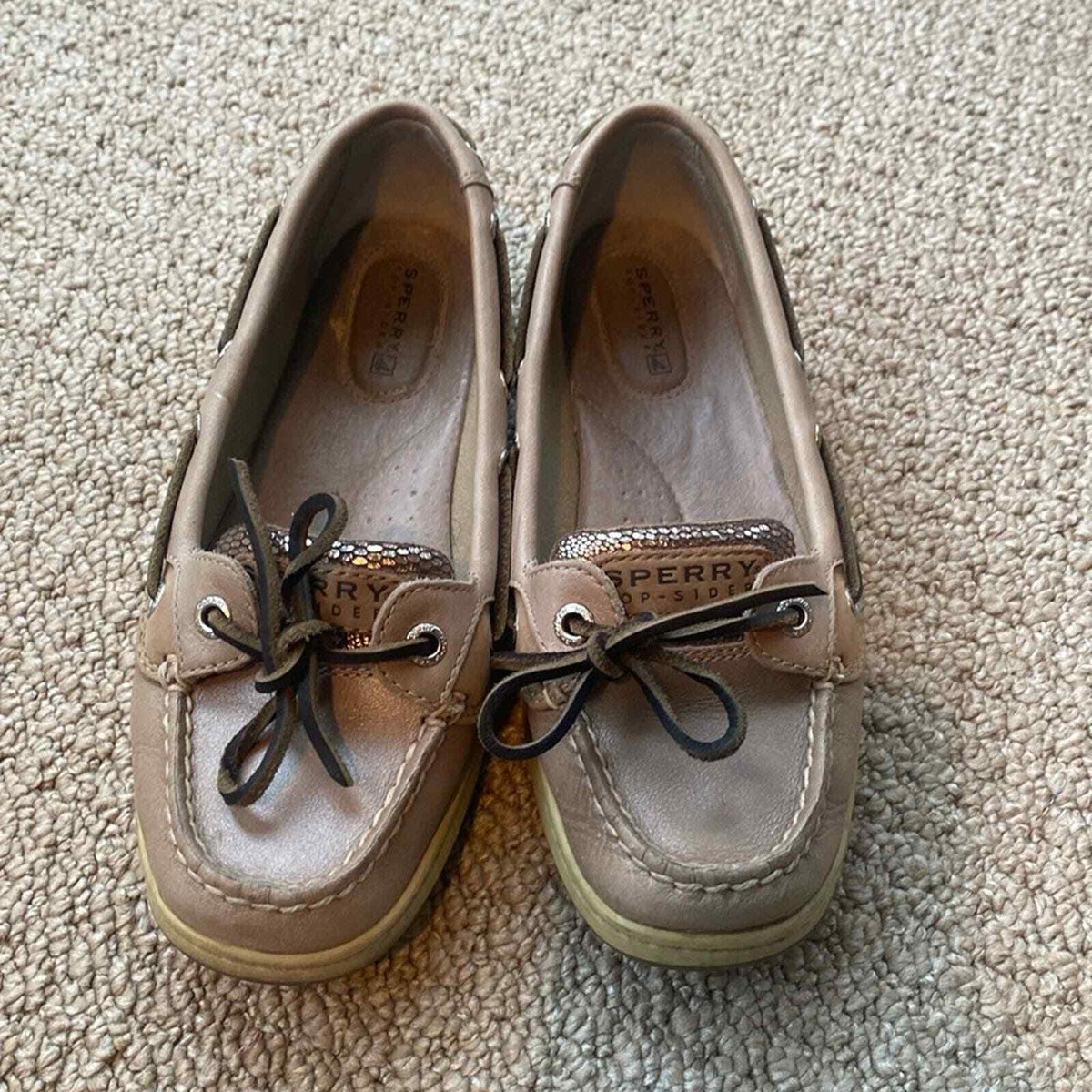 Ebay Boat Shoes Sperry 9102047 Sperry Top-Sider Women's Boat Shoes Gray Sparkle  Sequins Size 9535866, image size:1200x1200