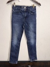 Cat And Jack Boys Size 12 Jeans Skinny/Stretch/Adjustable Straps/ Faded/ Spandex