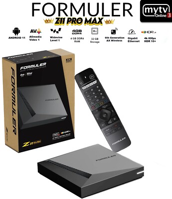 NEW Formuler Z11 Pro Max Android 11 Wireless Band 5G Gigabit LAN 4 +32GB 4k /8K