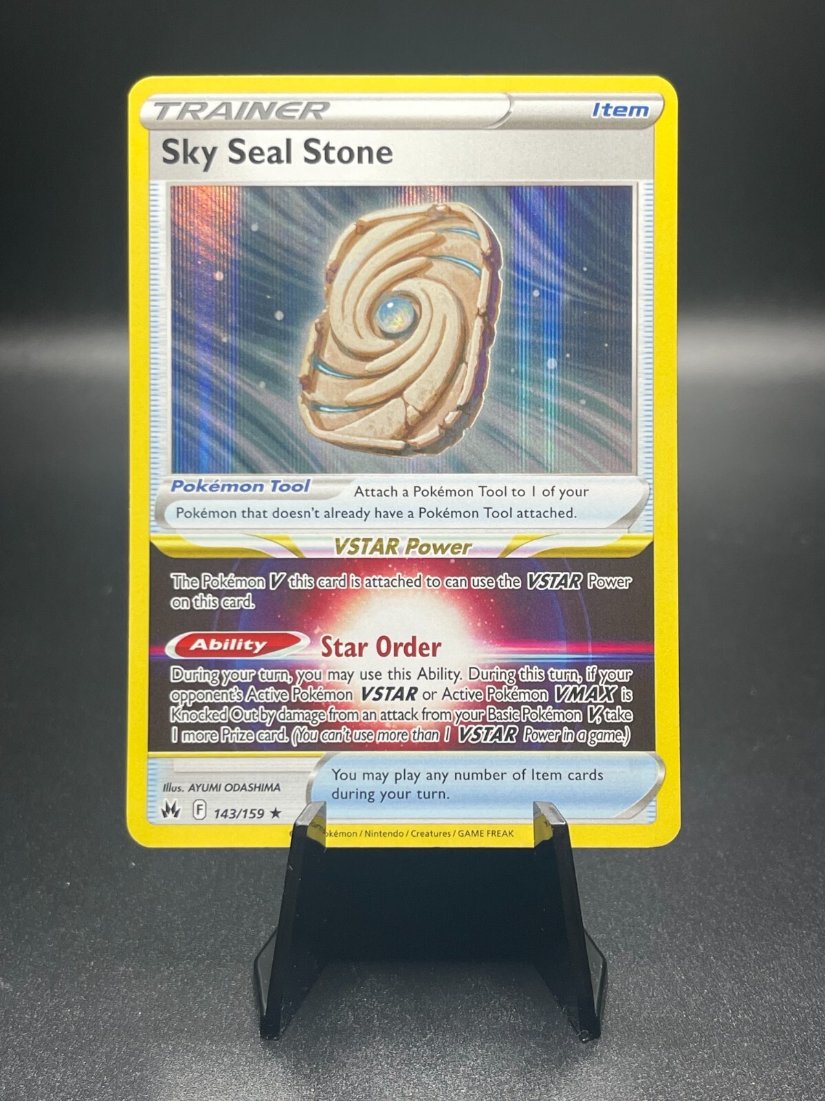 Sky Seal Stone 143/159 - Holo Pokemon Crown Zenith