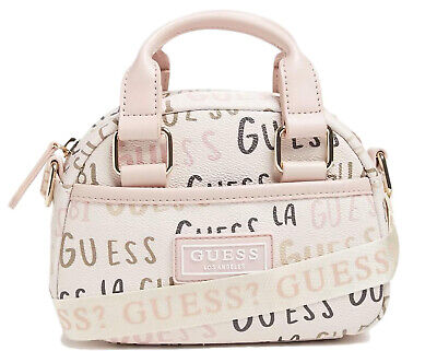 NEW Guess Women's Pink Blush Logo Mini Dome Satchel