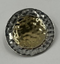 STERLING SILVER SILPADA HAMMERED DISC SLIDE PENDANT