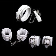 Binding Spreader Bar Set PU Leather Handcuffs Ankle Cuffs Restraints Women