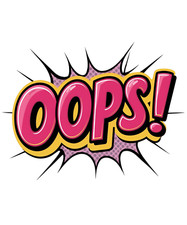 Pop Art Sticker 3 Funny Oops Noise Crash Slam Exclamation Retro Comic Pop Art Sticker 3 Funny Oops Noise Crash Slam Exclamation Retro Comic