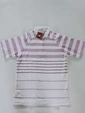 Rare Vintage 80s 90s Surf Stripe Rugby Color Polo Shirt Grunge Outbrook Preppy