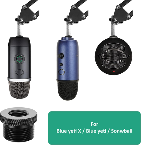 Blue Yeti Mic Screw Adapter 5/8 Male to 3/8 Female, Metal Screw Thread Adapter f - Picture 2 of 12