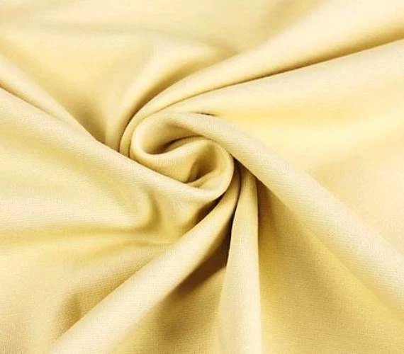 MARKENLOS MAGLIA COTONE JERSEY TESSUTO TINTA UNITA MORBIDO CADUTA PASTELLO GIALLO EUR 9,98/m