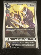 Digimon CCG RaijiLudomon ST13-13 Rare Pack Fresh M/NM