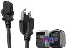 UL 6ft  Power Cord For EF EcoFlow Delta 3 / Delta 3 Plus Portable Power Station
