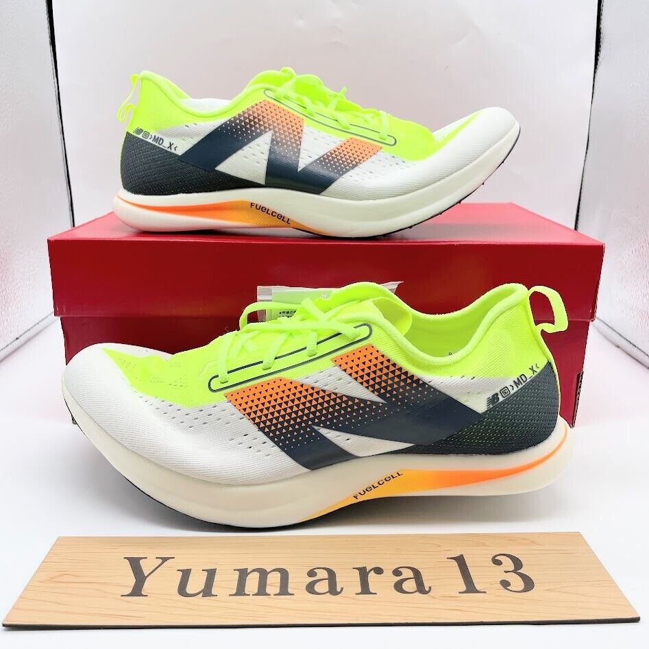 New Balance FuelCell MD-X V3 F White Lime width D UMDELRSF New Balance FuelCell MD-X V3 F White Lime width D UMDELRSF