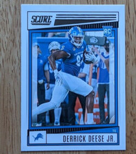 2022 Panini Score Football - Rookie Card - #376 Derrick Deese Jr. - Lions