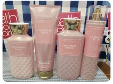 Bath & Body Works CHAMPAGNE TOAST Cream, Lotion, Mist, Shower Gel Set of 4