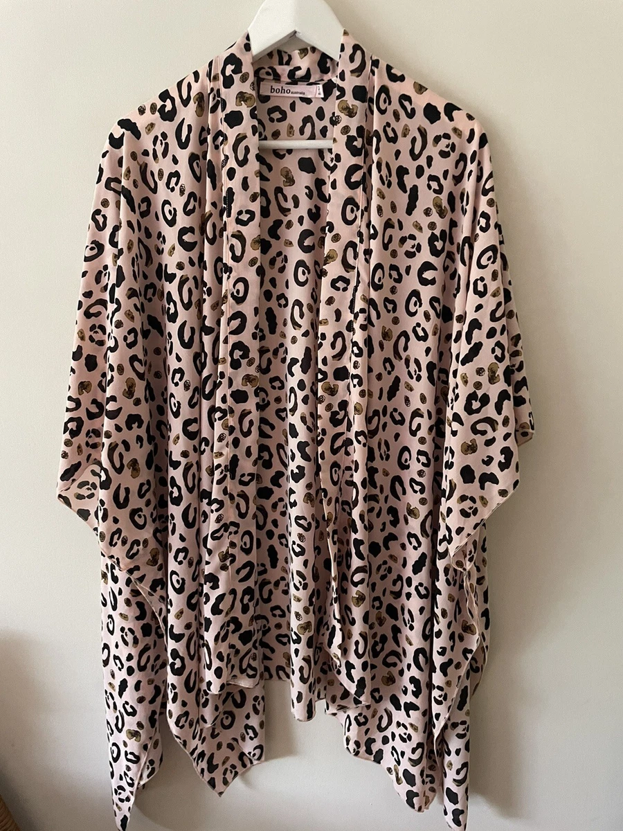 Leopard print long store cardigan australia