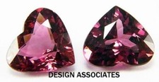 RHODOLITE GARNET 12 MM HEART CUT BEAUTIFUL COLOR F-4380