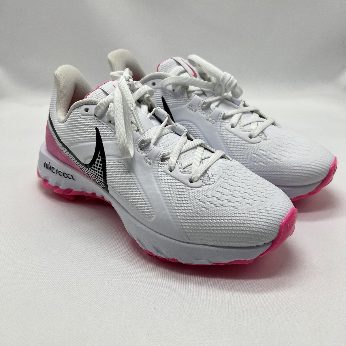 Nike React Infinity Pro Golf Shoes White/Pink CT6620-101  display picture 1