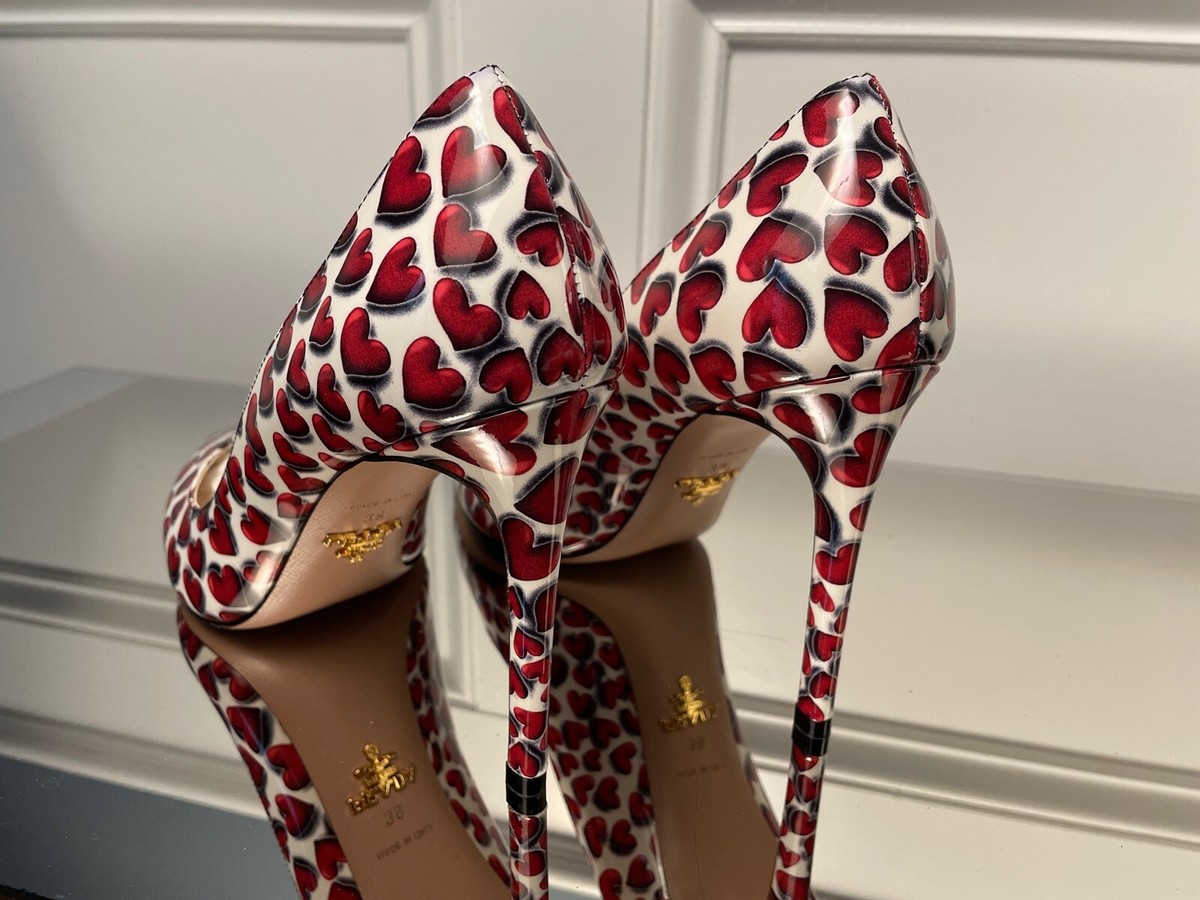 新品 Ameri HEART MOTIF POINTED TOE PUMPS S Ameri HEART MOTIF POINTED TOE PUMPS M