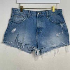 Forever 21 Distressed Denim Cut Off Faded Jean Shorts, Size 30