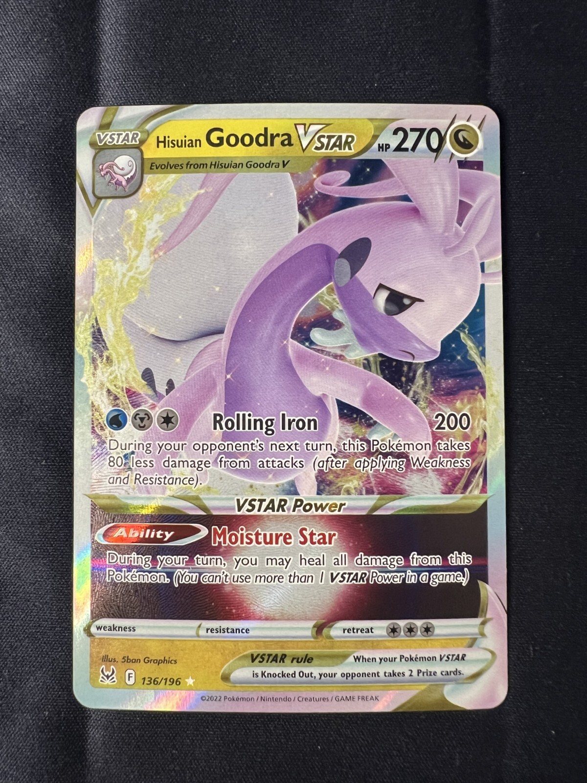 Hisuian Goodra VSTAR 136/196 Lost Origin Ultra Rare Pokémon TCG NM