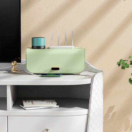 UK- Power Strip Storage Box Large Capacity Charger Socket Organizer for Home Off - Photo 18/21