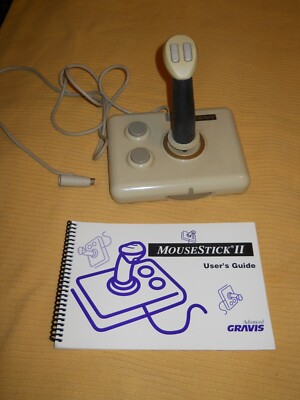 Vintage ~ GRAVIS MouseStick II Joystick with User's Guide - Untested AS-IS  _