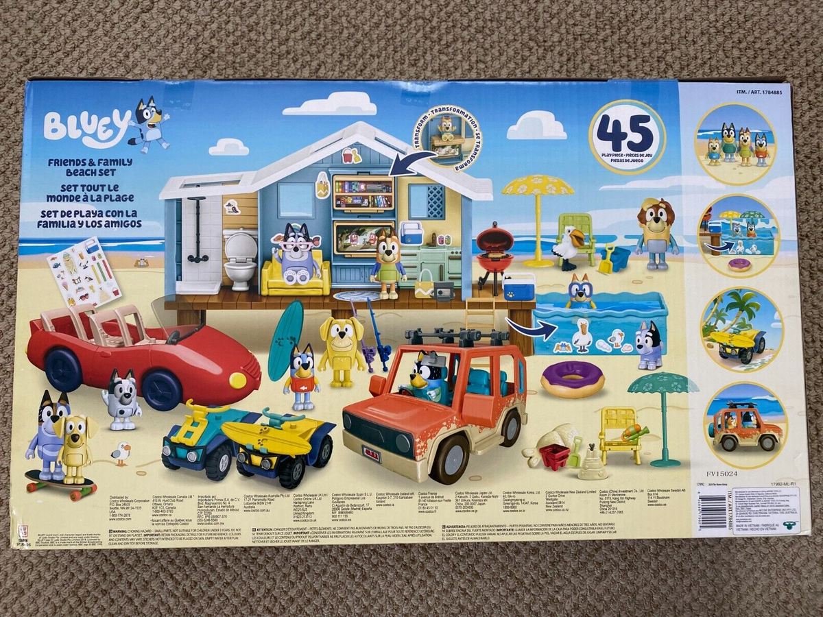 BLUEY'S Ultimate Mega Set 45+ Piece Friends & Family Beach House