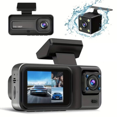 1080P DVR Dash  Front & Inside & Rear  Driving Recorder with 2 M7P8