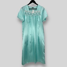 HOUSE OF BATH Womens Mint Satin Night Dress SIZE UK-8/10 NEW