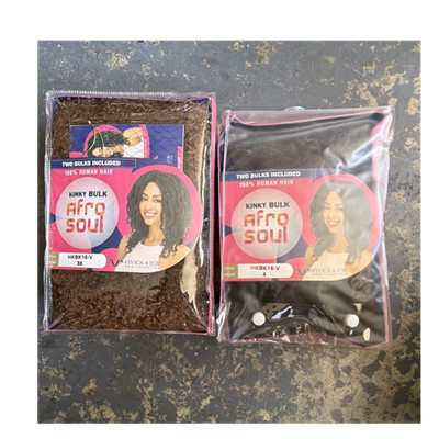 Vivica A. Fox Kinky Bulk Afro Soul Human Hair Extensions 30 & 4