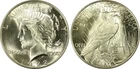 1922 PCGS MS64 Top 50 VAM-1A Line in Tiara Peace Silver Dollar
