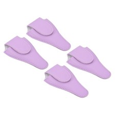 4Pcs Fodero Protettivo per Forbici da Ricamo in Pelle PU 4,5"x2,6", Viola