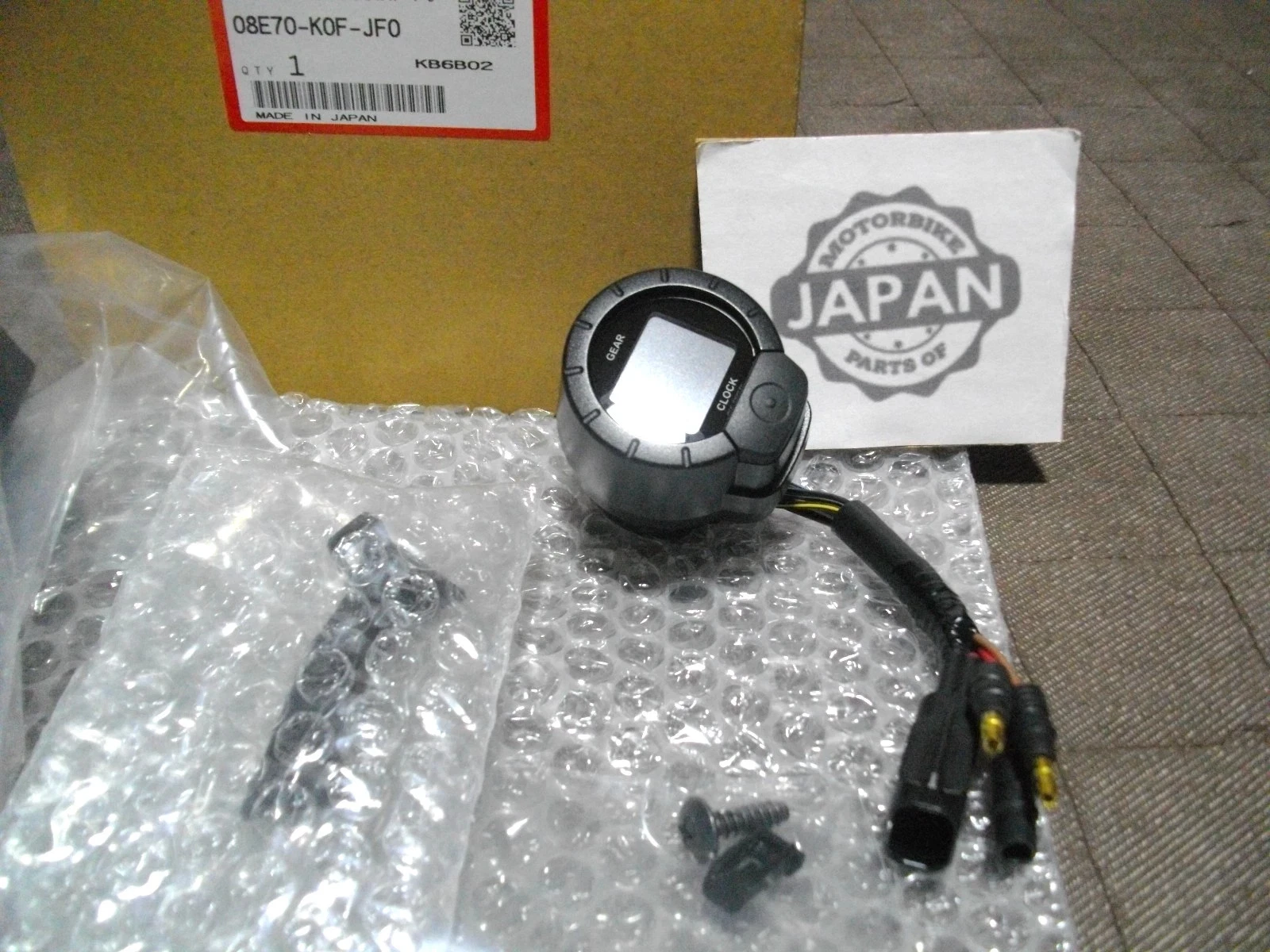 モンキー125, CLOCK & GEAR PO 08E70-KOF-JF0 Honda Monkey 125 Clock & Gear Position Meter genuine 08E70-K0F-JF0