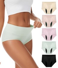 Incontinence Underwear For Women, Reusable Washable Leakproof Lightweight Bri...