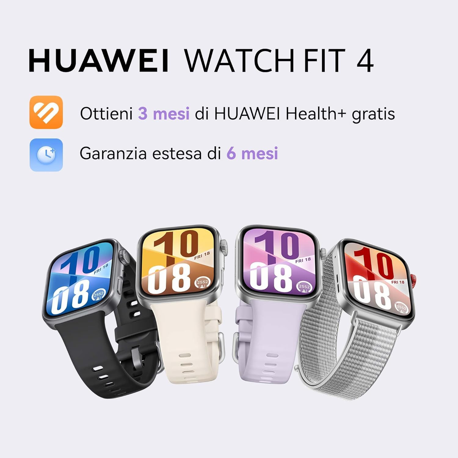 WATCH FIT 4 Smartwatch, 100 Modalità Di Allenamento, Ultra-Sottile, Fitness Trac foto 2