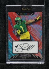 2023 Wildchrome Draft Football Edition Teal Wave 6/8 Noah Sewell Auto 4o1