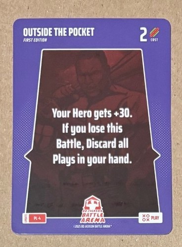 Bo Jackson Battle Arena Alpha Update - Play PL-4 - Outside the Pocket - RARE